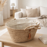 Brussages de sacs de plage J-Line Sea Seading / Raphia Natural / Brown en situation
