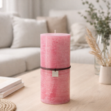 Bougie cylindrique J-Line - rose - XXL - 150U en situation