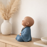 J-Line Monk Zen Résine Bleu Large en situation