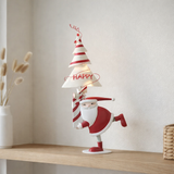 Figurine J-Line Sapin du Père Noël - fer - Noël rouge/blanc - S - LED en situation