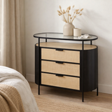 Armoire J-Line Avy - fer - naturel/noir en situation