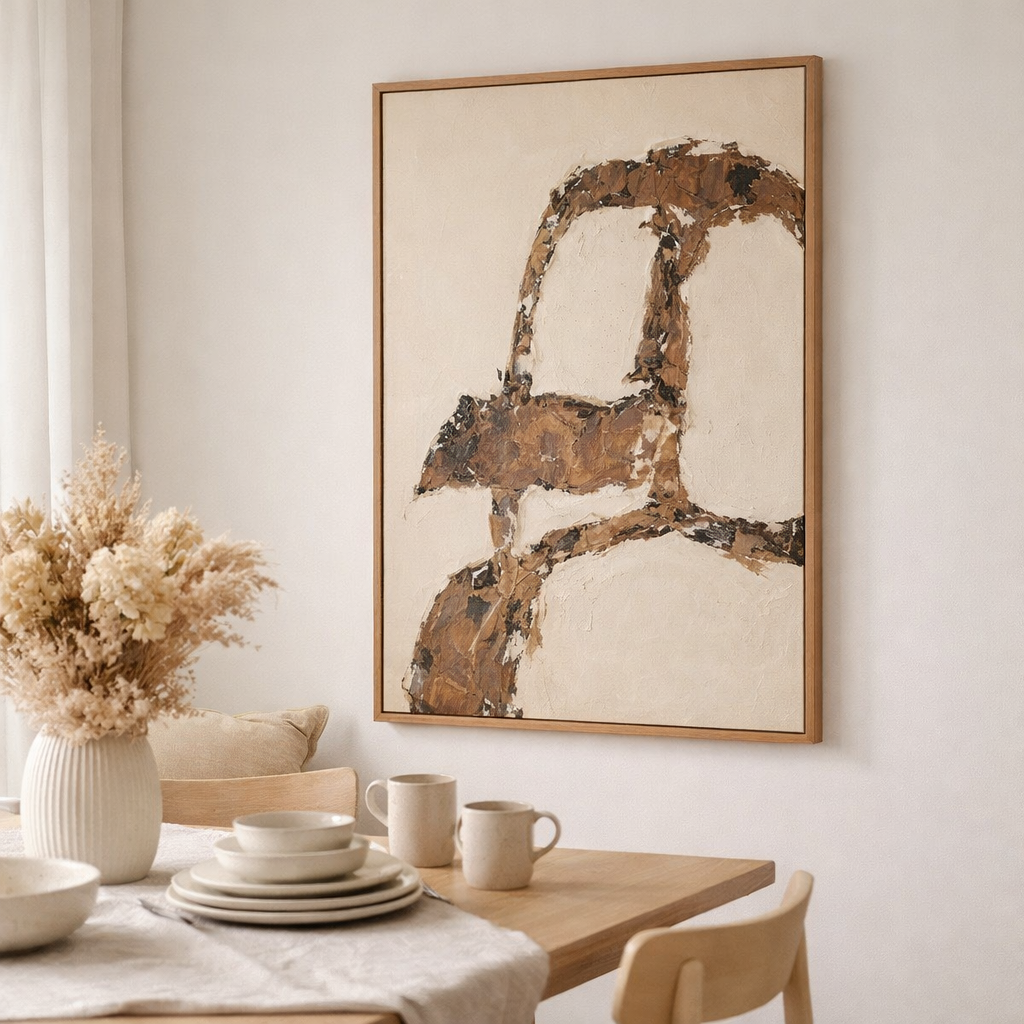 Tableau J-Line Vot - toile/bois de pin - mix en situation