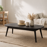 Table d'appoint J-Line Rectangulaire - bois - noir en situation