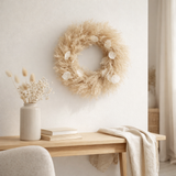 J-Line décoration Couronne Plantes/Feuilles - jute - naturel - petit en situation