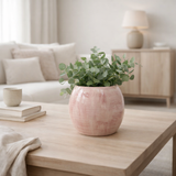 J -Liline Flowerpot peint à la main - Céramique - rose - Medium - Ø 24 cm en situation