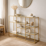 Console J-Line - fer/verre - or en situation