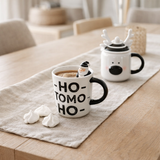 J-line mok santa dolomite blanc / noir en situation