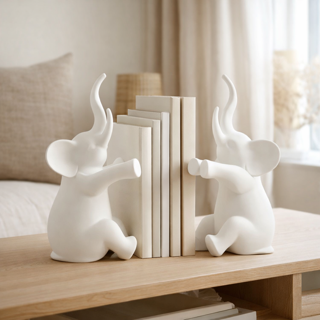 J -Line Bookend Elephant Sit en situation