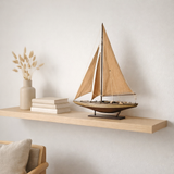 J -line Decoration Saiboat - Wood - Brown - Medium en situation