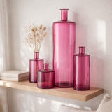 Bouteille Vaas J-Line - Verre - Roze - Small - 75 cm le soleil en situation