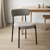 J-Line Chair Bouclé - Pliplex / Polyest - Gris / noir en situation