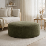 J-Line Hoes Poef Monaco Velvet Mosgroen en situation