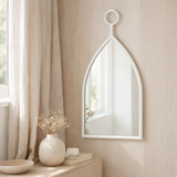J-Line Spiegel Drop - Glas - Wit - Small - 30,5 x 53,5 cm en situation