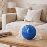 J-Line Bougie Boule Cire Fluo Bleu - 30 Heures en situation