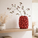Vase J-Line Berry - céramique - rouge en situation