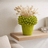 Vase en j-line d'Ambrasia - ail - Grave - Moyen - Ø 28 cm en situation