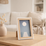 J-Line Cadre Photo Chloe Mdf Naturel/Blanc Small en situation
