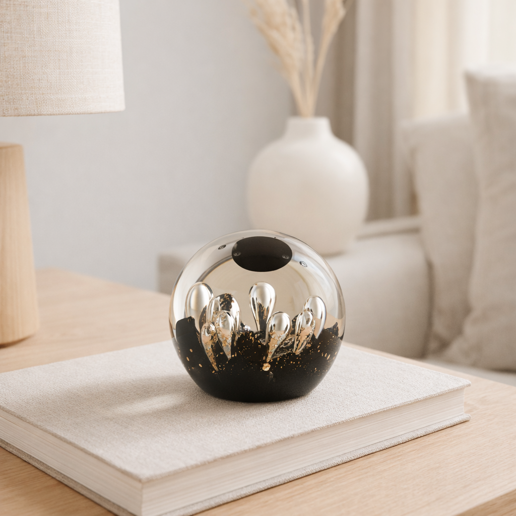 J -line Presse - Faper Magic - Glass - Gold / Black - Small en situation