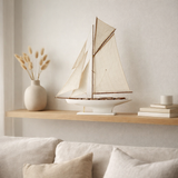 J -line Decoration Saiboat - Wood - Mélange - Grand en situation