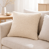 Coussin J-Line - polyester - beige en situation