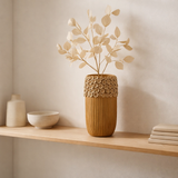 J -line Vase Coral High - Ceramic - Oker - Moyen - 41 cm de haut en situation