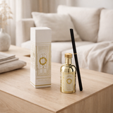 Huile parfumée J-Line + sticks Surprise Window - blanc/or en situation