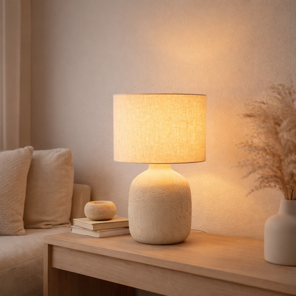 Lampe j-line mia terre caisse petite en situation