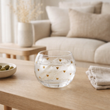 J-Line Aperoglaas Hart Glass Transparent / Gold en situation
