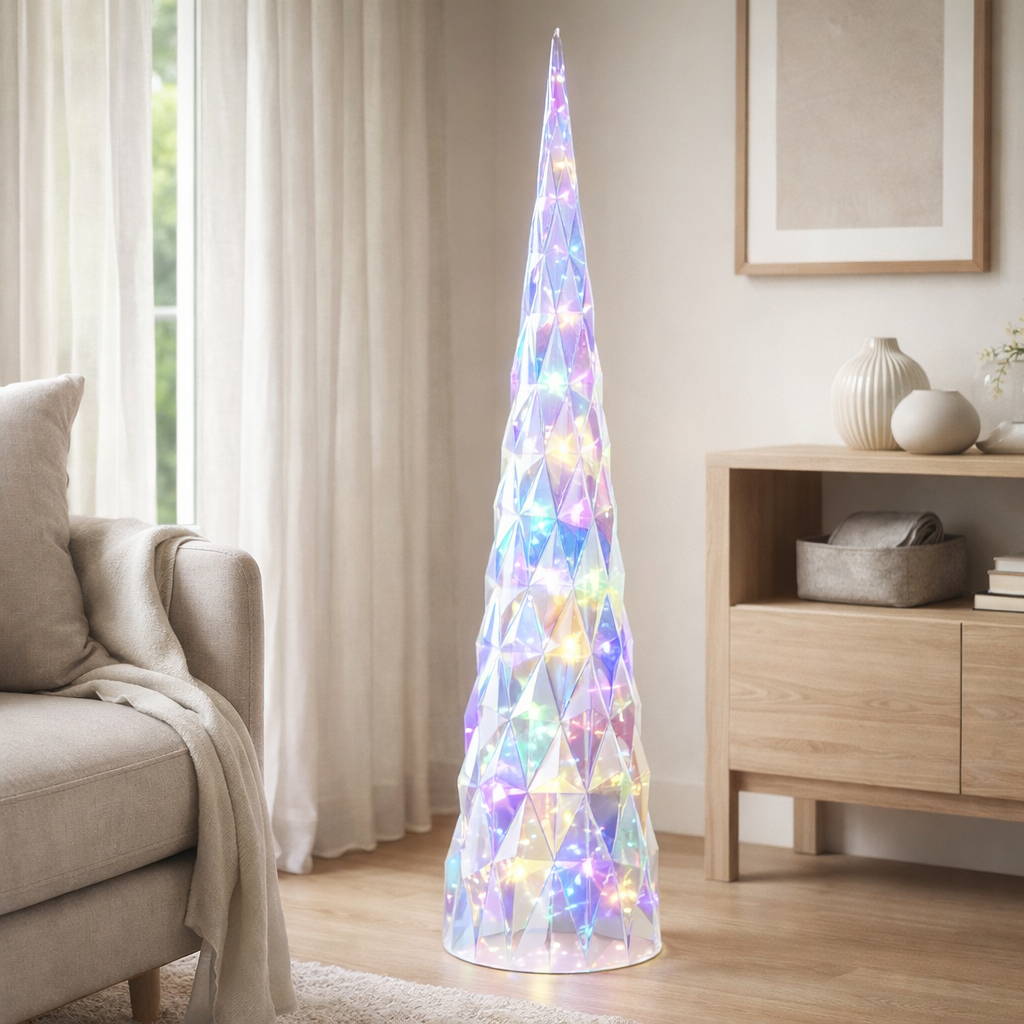 J-Line décoration Arbre - plastique - mix - M - lumières LED en situation