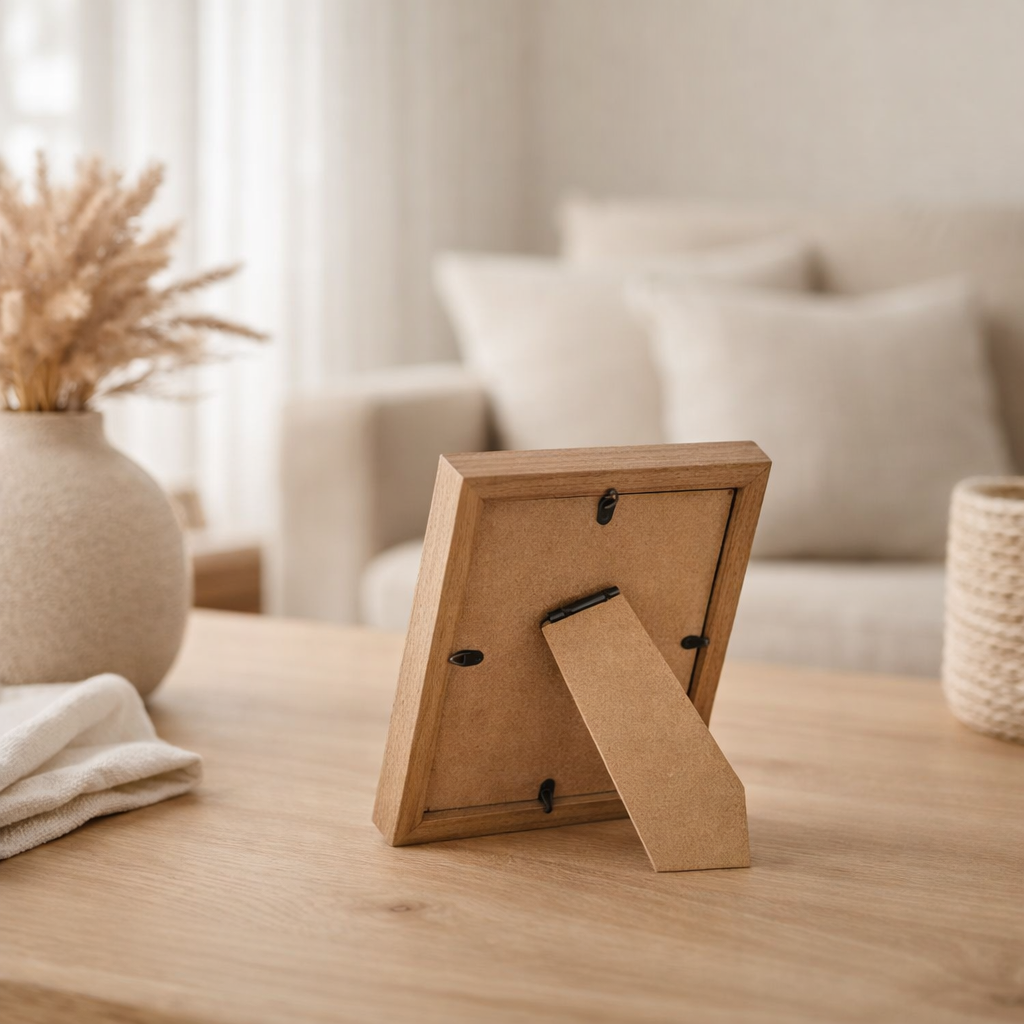 Cadre photo J-Line Rectangle - bois - naturel - 13x18CM en situation
