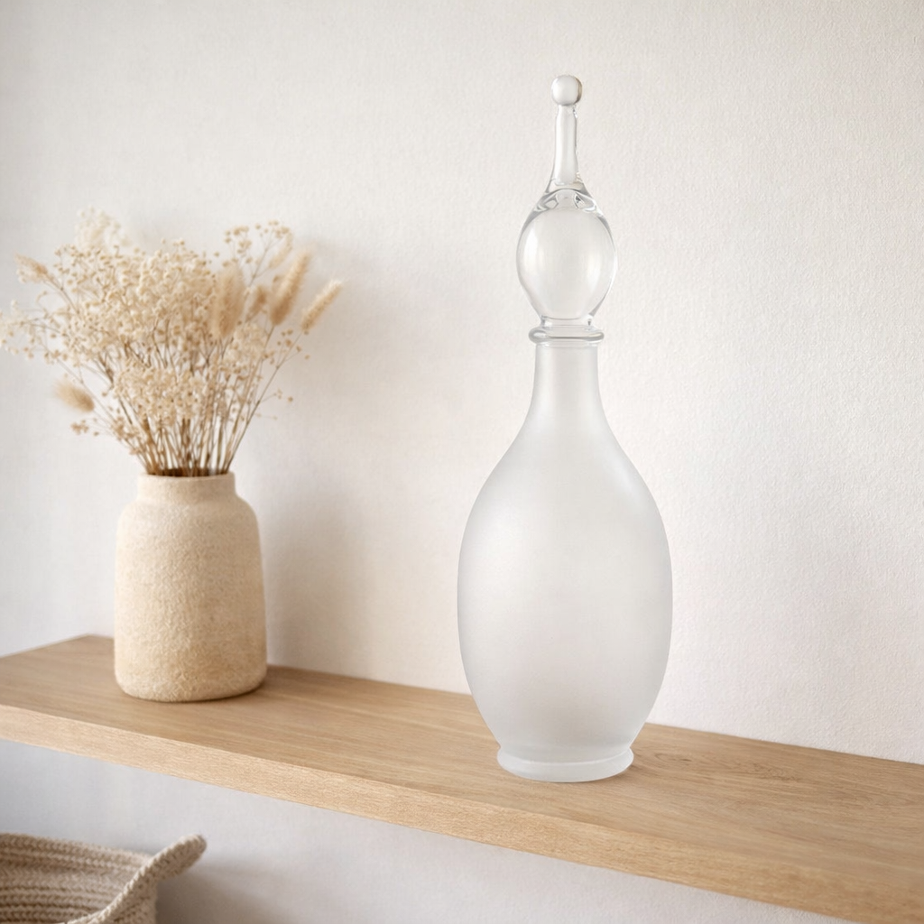 J -line Vase + Stop Bottle Deco Joey - Glass - Transparent -Large en situation