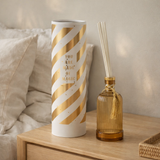 J-Line bâtonnets parfumés Magic - Sunlit Sands - verre - blanc/or - grand en situation