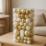 Pack de 80 boules de Noël J-Line, ambiance festive