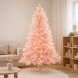 Sapin de Noël J-Line 400 Led Pampa - métal - rose en situation