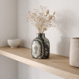 Vase J-Line Marbre - pierre - noir/gris en situation