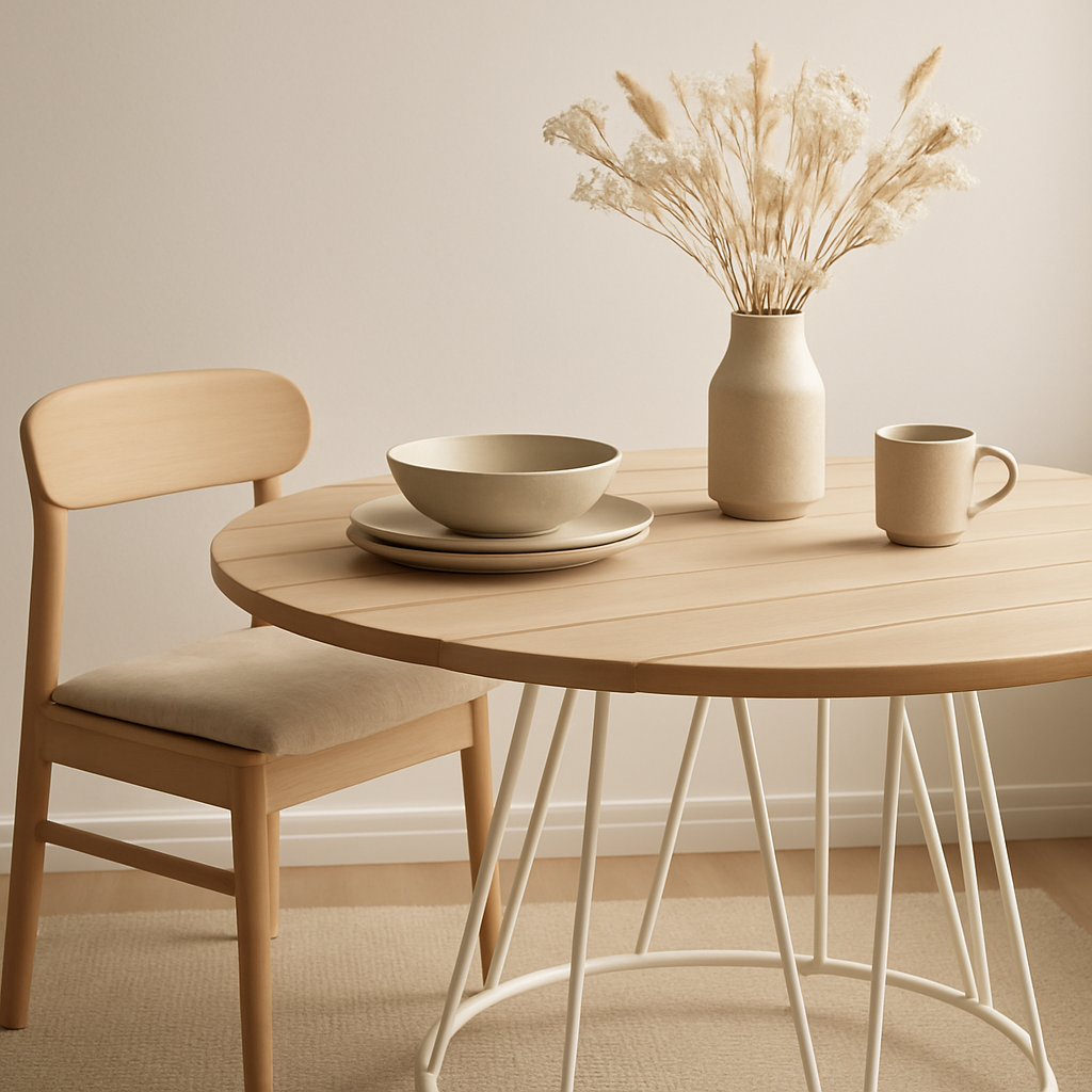 Vue de la table J-Line Zoa, ambiance chic et contemporaine