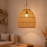 Lampe en rotin | Abat-jour SEMINYAK en situation