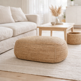 Pouf | Pouf PADAR en Raphia en situation