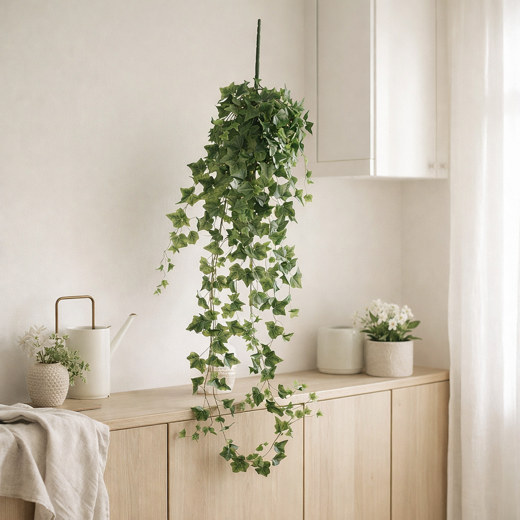 Plante artificielle suspendue Lierre Vert en situation