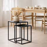 Ensemble de tables d'appoint Goa Noir en situation
