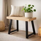 Tabouret Plano Marron clair en situation