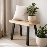 Tabouret Plano Marron clair en situation
