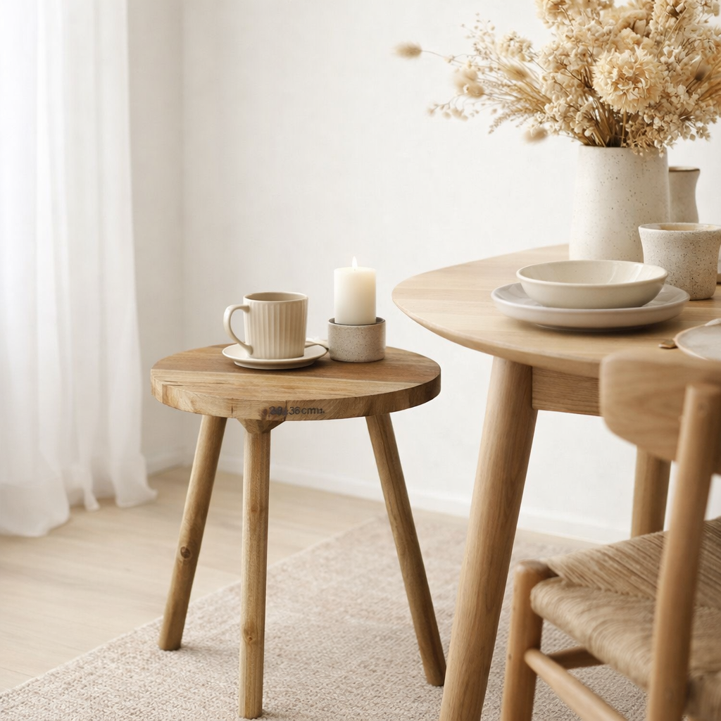 Table d'appoint Bold Marron en situation
