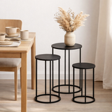 Ensemble de tables d'appoint Quinty Noir en situation