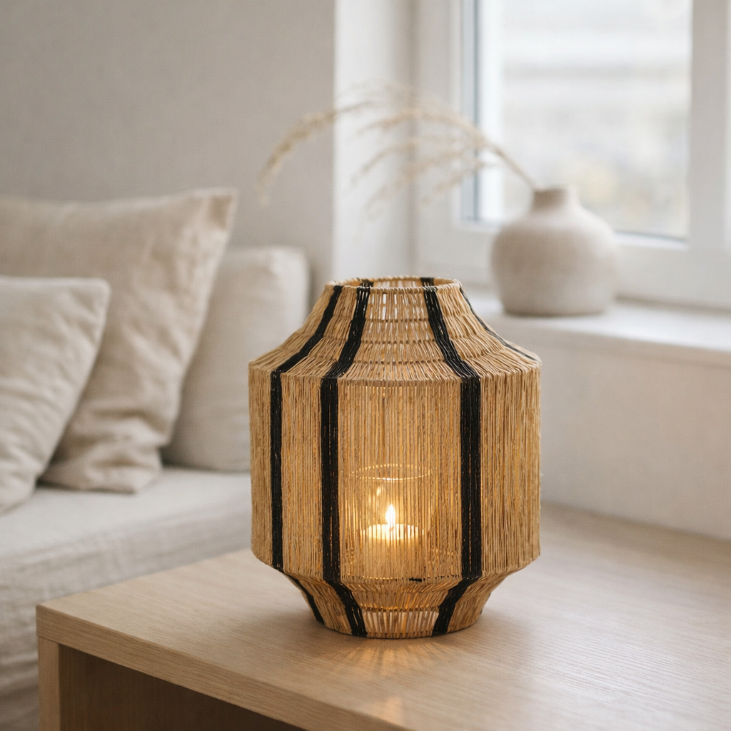 Lanterne Liliano Noir en situation