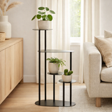 Support pour plantes Fonda Noir en situation