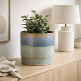 Pot de fleurs à l'intérieur d'Olof Bleu Foncé en situation