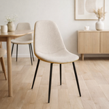 Chaise de salle à manger Tallos Beige en situation