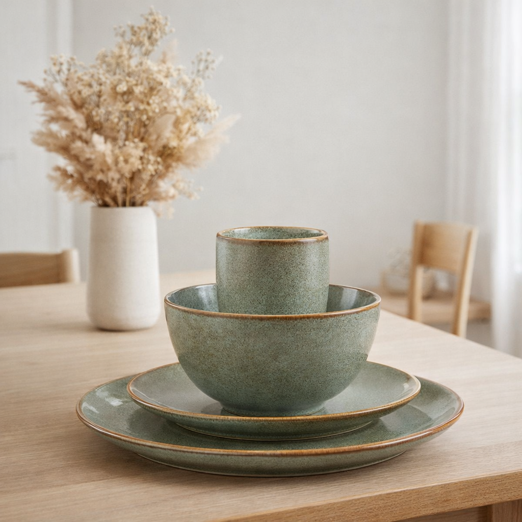Service de table Tabo Vert en situation