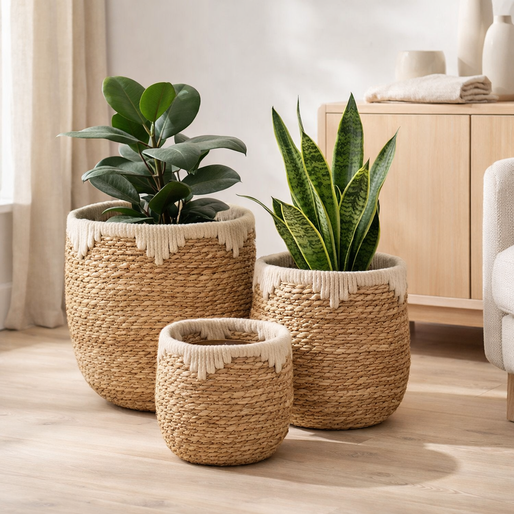 Ensemble de commandes de plantes Jorck Beige en situation